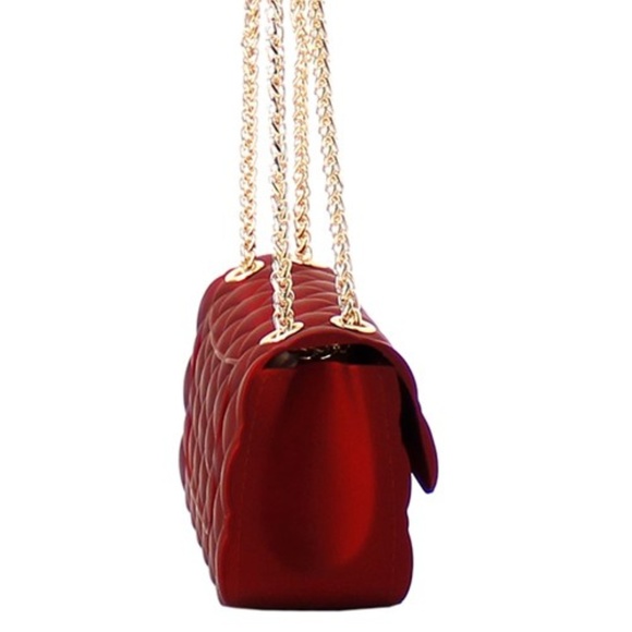 RED CROSS BODY QUILTED MESSENGER - Picture 3 of 4